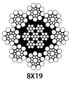 wire rope 8X19 fiber core