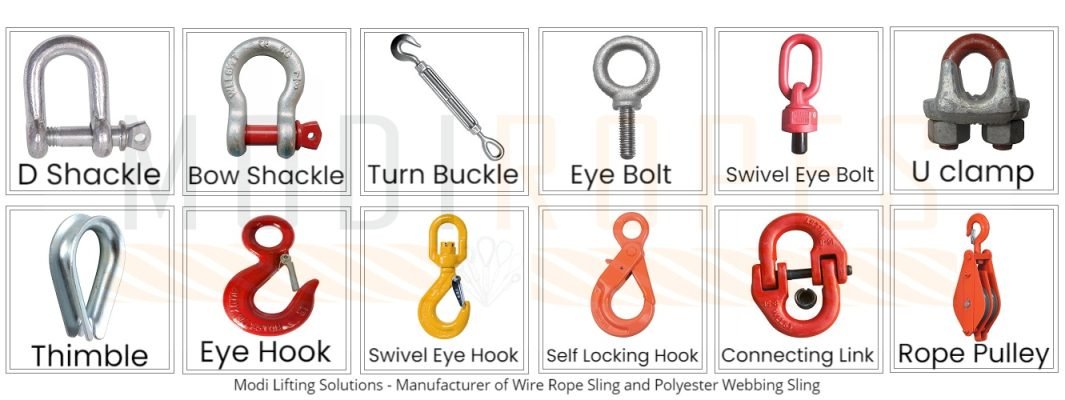 wire rope sling attachments